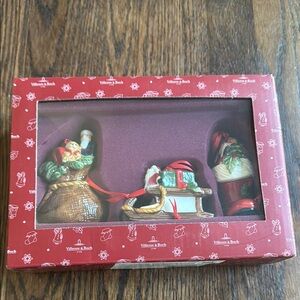 3 ORNAMENTS; Villeroy & Boch Festive Home Accents Set - Multicolor